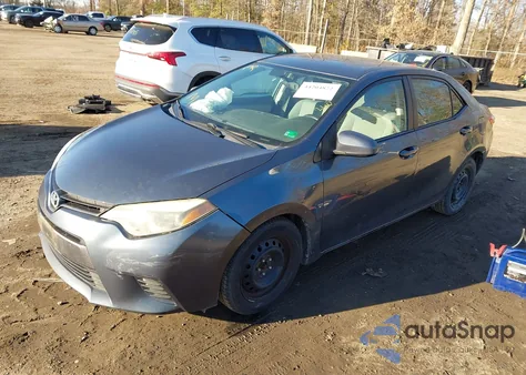 2016 Toyota Corolla Le z USA, uszkodzony, nr VIN 2T1BURHEXGC487516